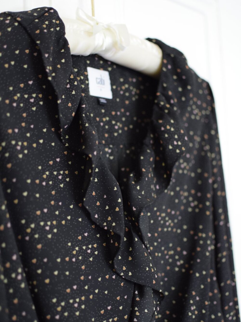 Small CAbi Eros Peplum Blouse NWOT